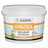 Купить Краска Лакра латексная фасадная белая 14 кг по низкой цене