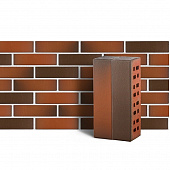 Купить Клинкер ЛСР Ноттингем красный флэшинг фасадный гладкий 0,71 NF 250х85х65 мм по низкой цене