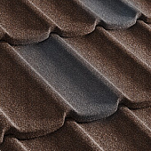 Купить Черепица Metrotile Mistral композитная Кофейно-серая по низкой цене