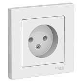 Купить Розетка Schneider Electric AtlasDesign ATN000140 одноместная без заземления белая по низкой цене