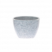 Купить Кашпо керамическое Серый камень квадрат d12 см по низкой цене