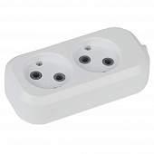 Купить Колодка ЭРА 2 гнезда без заземления 2200 Вт по низкой цене