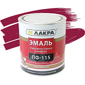 Купить Эмаль Лакра ПФ-115 вишневая 2 кг по низкой цене