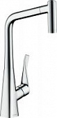 Купить Смеситель Hansgrohe Metris c душем 14820000 по низкой цене