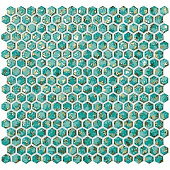 Купить Мозаика Atlas Concorde Dwell Turquoise Heхagon керамическая по низкой цене