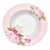Купить Тарелка Walmer Mirabella Pink суповая 21,5 см по низкой цене