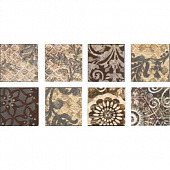 Купить Вставка Ape Ceramica Liguria Tozz.Taco Valeria Beige керамическая 55х55 мм по низкой цене