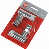 Купить Набор Royal Thermo Piano дизайн-вентилей ручной регулировки угловой 1/2" по низкой цене