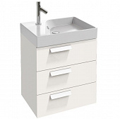 Купить Тумба Jacob Delafon Rythmik EB1307-G1C под раковину белый блестящий лак 595х450х634 мм по низкой цене