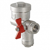 Купить Кран Valtec шаровой VT.298.NR.04 угловой латунный со встроенным фильтром и редуктором давления правый по низкой цене