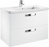 Купить Тумба Roca The Gap подвесная белая, без пенала, зеркала и раковины ZRU9302877 по низкой цене