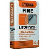 Купить Шпатлевка Litokol Litofinish Fine финишная полимерная белая 20 кг по низкой цене