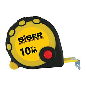 Купить Рулетка Biber STANDART, обрезиненный корпус, 25 мм х 10 м по низкой цене