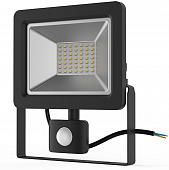 Купить Прожектор Gauss Elementary 628511350 с датчиком движения 50W IP65 6500К черный светодиодный по низкой цене