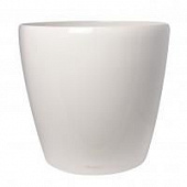 Купить Кашпо пластик Lechuza Classico white high gloss 43x40 см по низкой цене