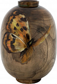 Купить Ваза MHLiving Fresco brown butterfly 006905 по низкой цене