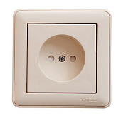 Купить Розетка Schneider Electric W59 RS16-151-28 одноместная с защитными шторками Слоновая кость по низкой цене