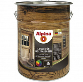 Купить Пропитка Alpina Lasur fur Holzfassaden для дерева прозрачная 10 л по низкой цене