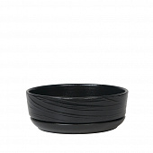 Купить Горшок керамический Эниф бонсай d22 см черный по низкой цене