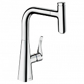 Купить Смеситель Hansgrohe Metris Select 240 14857000 для кухни с выдвижным изливом по низкой цене