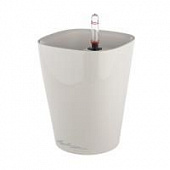Купить Кашпо Lechuza Deltini Complete white high gloss 15x19 см по низкой цене