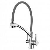 Купить Смеситель Lemark Comfort LM3070C-Gray для кухни по низкой цене