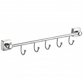Купить Планка Fixsen Kvadro FX-61305B-5 с пятью крючками по низкой цене