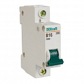 Купить Автоматический выключатель DEKraft ВА-101 1п В 16А 4.5кА по низкой цене
