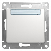 Купить Кнопка звонка Schneider Electric Глосса с табличкой без рамки белая по низкой цене