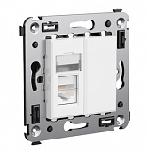 Купить Розетка DKC 4400313 Avanti RJ-12 телефонная одноместный Белое облако по низкой цене