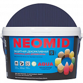 Купить Пропитка Neomid Bio Color Aqua для древесины Голубая ель 9 л по низкой цене
