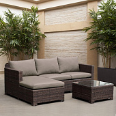 Купить Комплект мебели Афина-Мебель AFM-4025B Brown коричневый по низкой цене