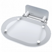 Купить Сиденье Ravak Ovo Chrome универсальное для душа складное Clear/White по низкой цене