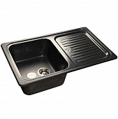 Купить Мойка GranFest Standart GF-S780L кухонная композитная черная 772х500 мм по низкой цене