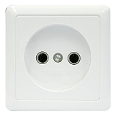 Купить Розетка Schneider Electric Хит RA10-131-B одноместная белая по низкой цене