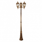 Купить Фонарный столб Elektrostandard Andromeda F/3 GLYF-8024F/3 Е27 3х60 Вт черное золото по низкой цене