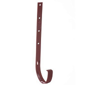 Купить Кронштейн желоба Docke D120/85 мм длинный металлический RAL 3009 Гранат по низкой цене