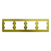 Купить Рамка Schneider Electric Glossa GSL001004 фисташковая четырехместная по низкой цене