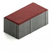 Купить Брусчатка Steingot Сити 80 из серого цемента с частичным прокрасом прямоугольник красная 200х100х80 мм по низкой цене