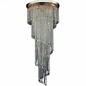 Купить Люстра Maytoni Cascade T522-PT40x100-G золото E14 12х60W 220V потолочная по низкой цене