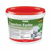 Купить Краска PUFAS Tapeten Farbe для обоев, в/д, oснова А 2,5 л по низкой цене