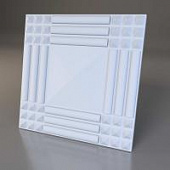 Купить Стеновая 3D панель Relieffo Shield 025 из пенополиуретана 600x600x30 мм по низкой цене