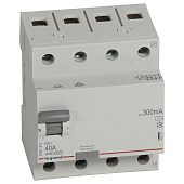 Купить Автоматический выключатель Legrand RX3 402071 4P AC 40А 300мА дифференциального тока по низкой цене