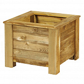 Купить Уличный горшок деревянный 50Х50Х40 см по низкой цене