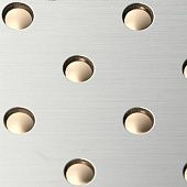 Купить Стеновая панель Sibu Punch Line 3D HV 13-50-50 Silver Brushed Gold 2600х1000 мм по низкой цене