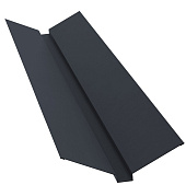 Купить Ендова Grand Line Velur20 RAL 7024 верхняя, 115х30х115 мм по низкой цене