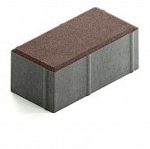 Купить Брусчатка Steingot Сити 80 из серого цемента с частичным прокрасом прямоугольник темно-коричневая 200х100х80 мм по низкой цене