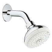 Купить Душ Grohe New Tempesta 100 27870001 верхний с душевым кронштейном по низкой цене