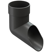 Купить Отвод трубы Docke ПВХ Lux D141/100 мм графит по низкой цене