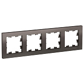 Купить Рамка Schneider Electric AtlasDesign ATN000604 мокко четырехместная по низкой цене